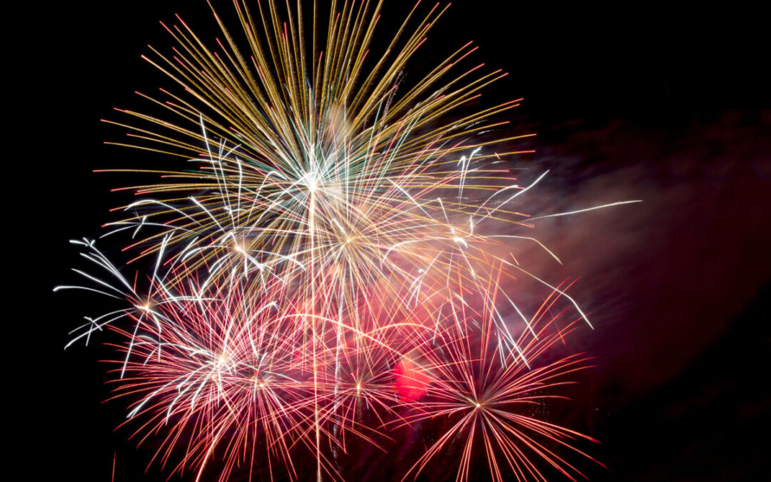 Feux d’artifice à Noël et Nouvel An